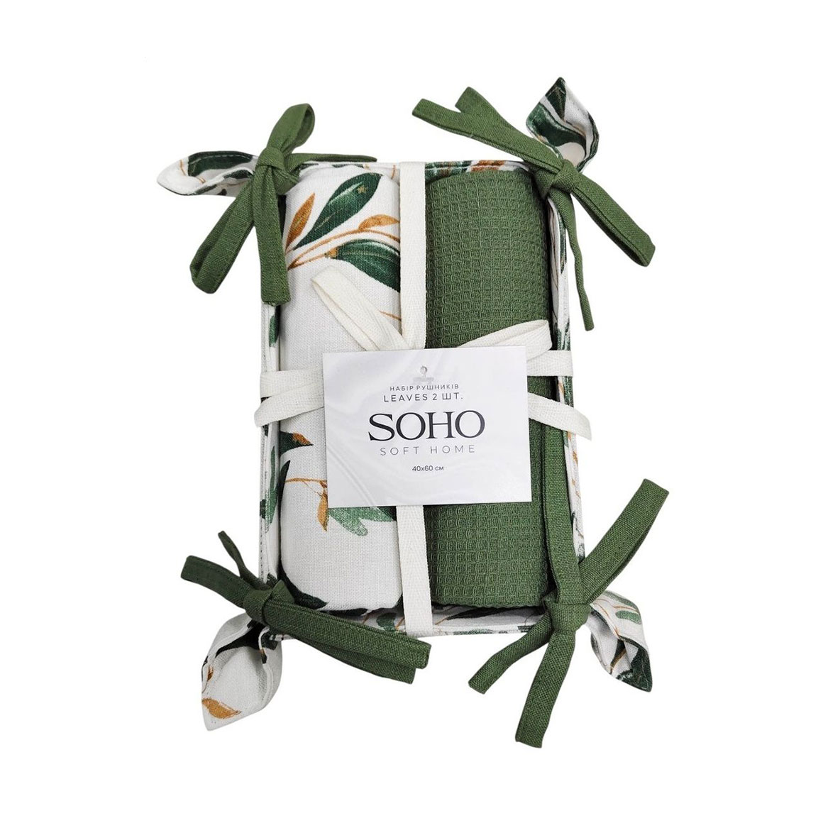 Набір кухонних рушників Soho Leaves, 40*60 см, 2 шт (7053730)